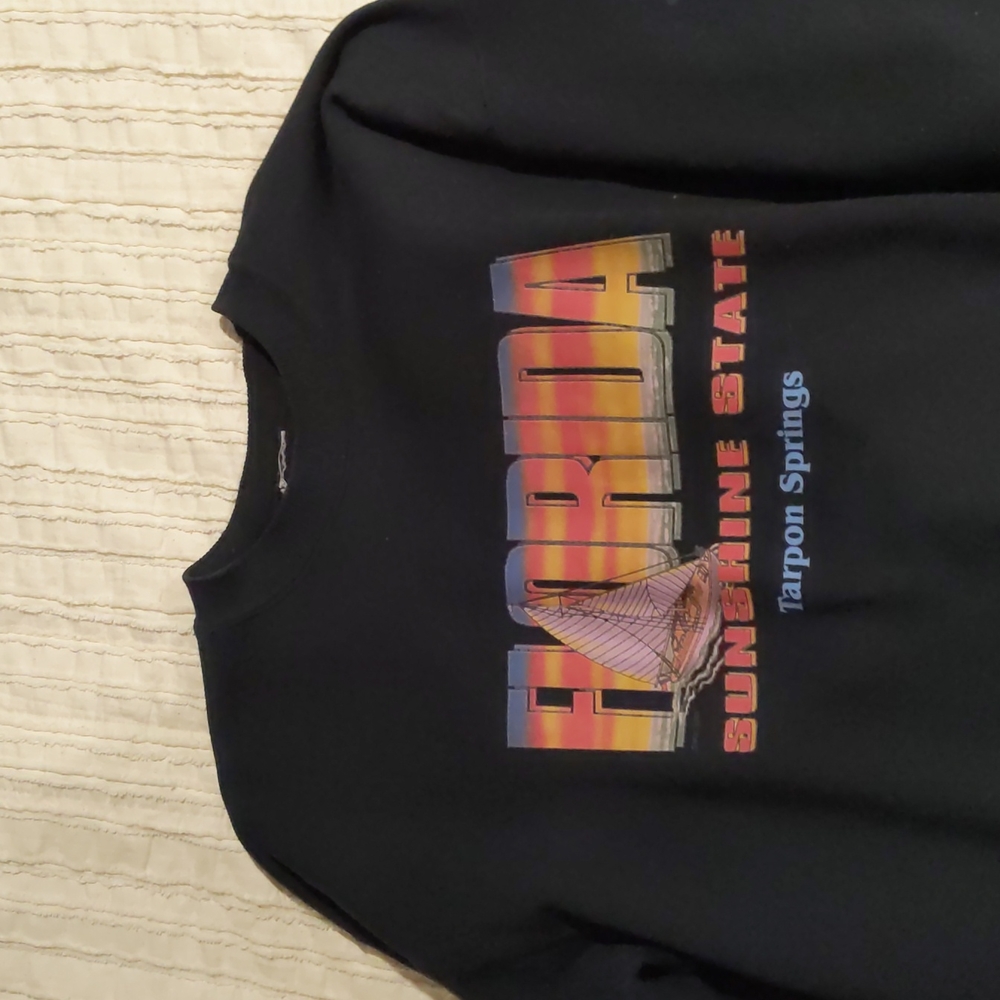 Oversized Black Crewneck Sweatshirt - size L